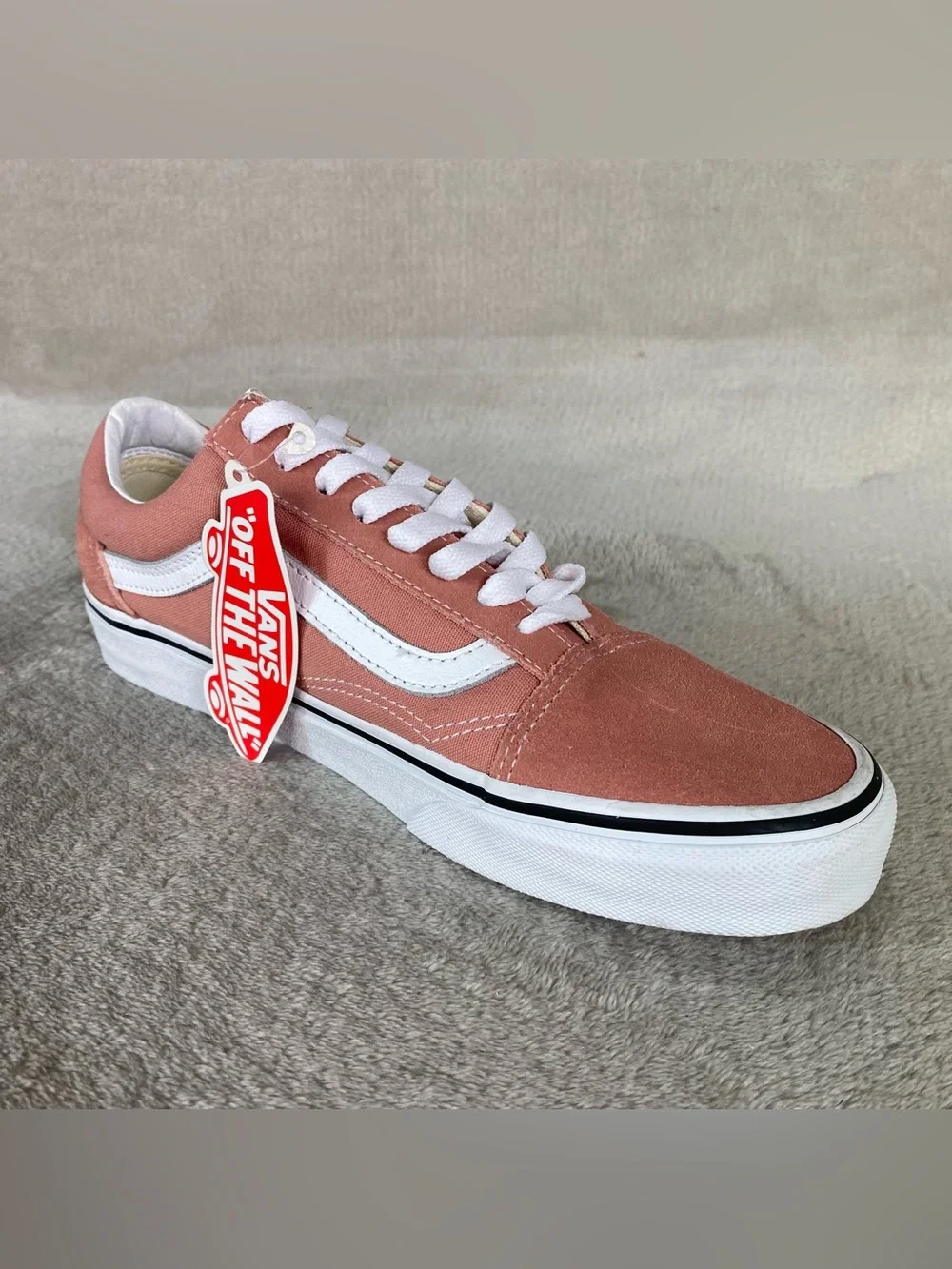 Vans Old Skool Shoes Sneakers Men 7 Women 8.5‎ Rose Pink Canvas NEW